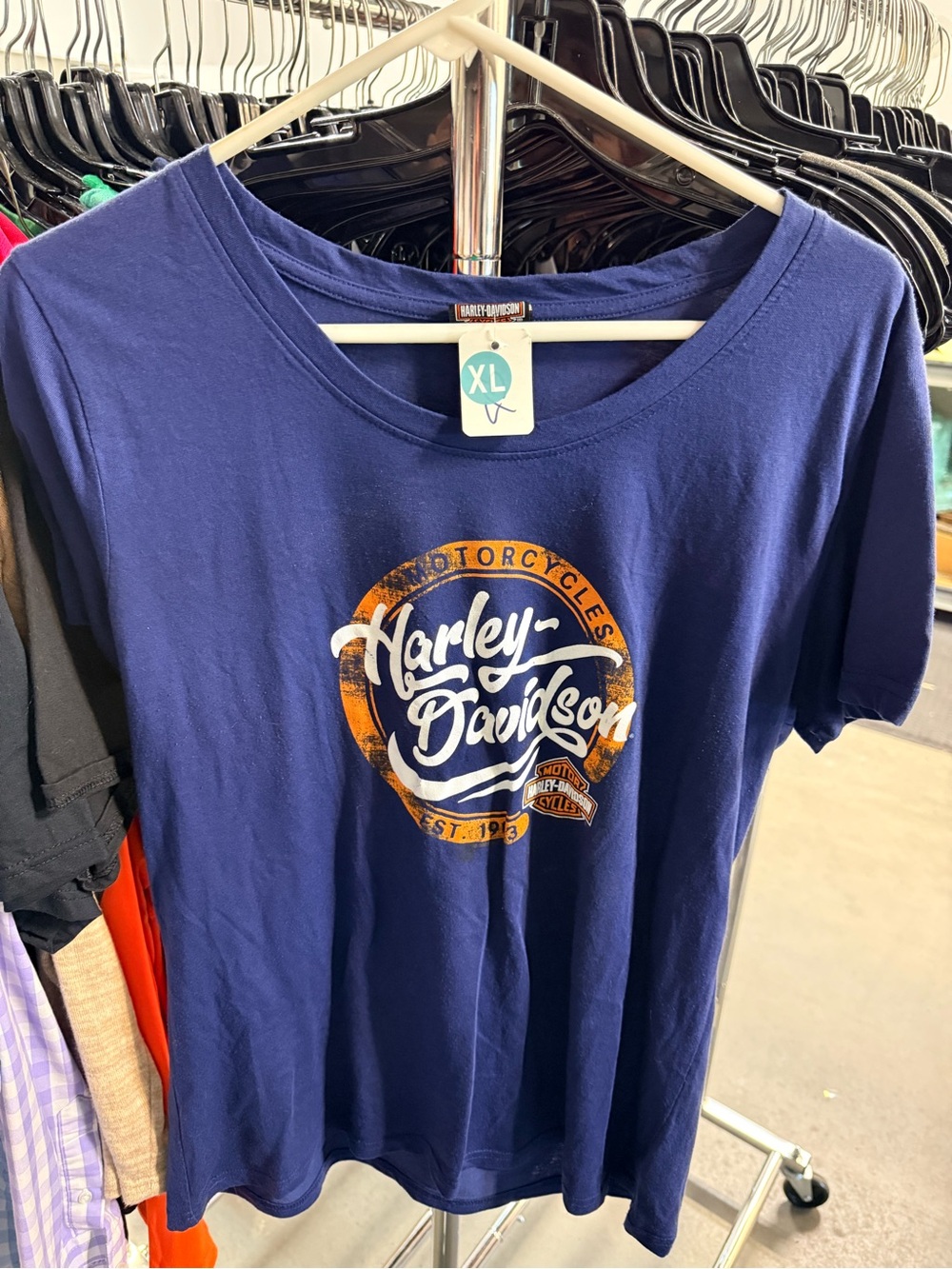 Harley-Davidson Blue Graphic Short Sleeve Tee